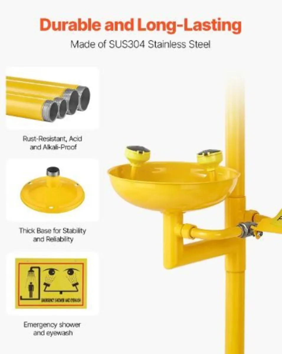 Emergency Shower Eye Wash Station, - Image 2