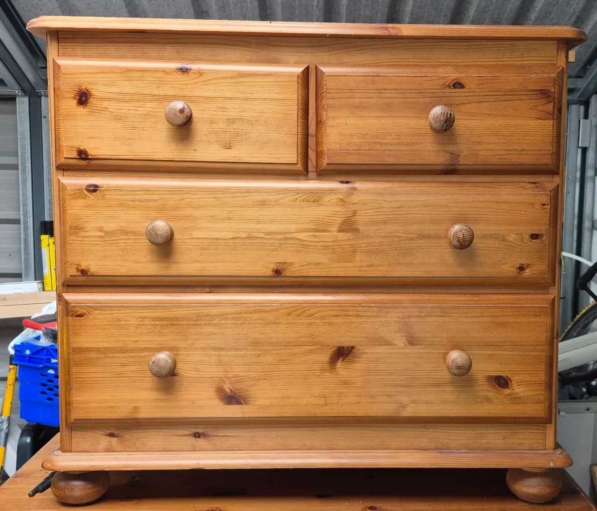 Pair of Quality Corndell 'Antique Pine' Solid Wood - Image 1