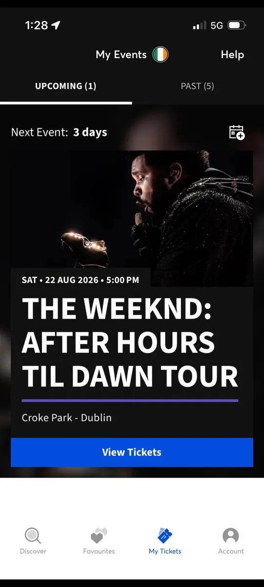 The Weeknd Tickets x2 Saturday Croke Park - Image 1