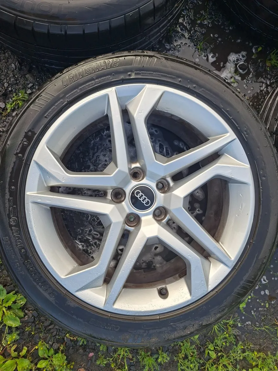 18" Genuine Audi A6 S Line Alloys with tyres - Image 2