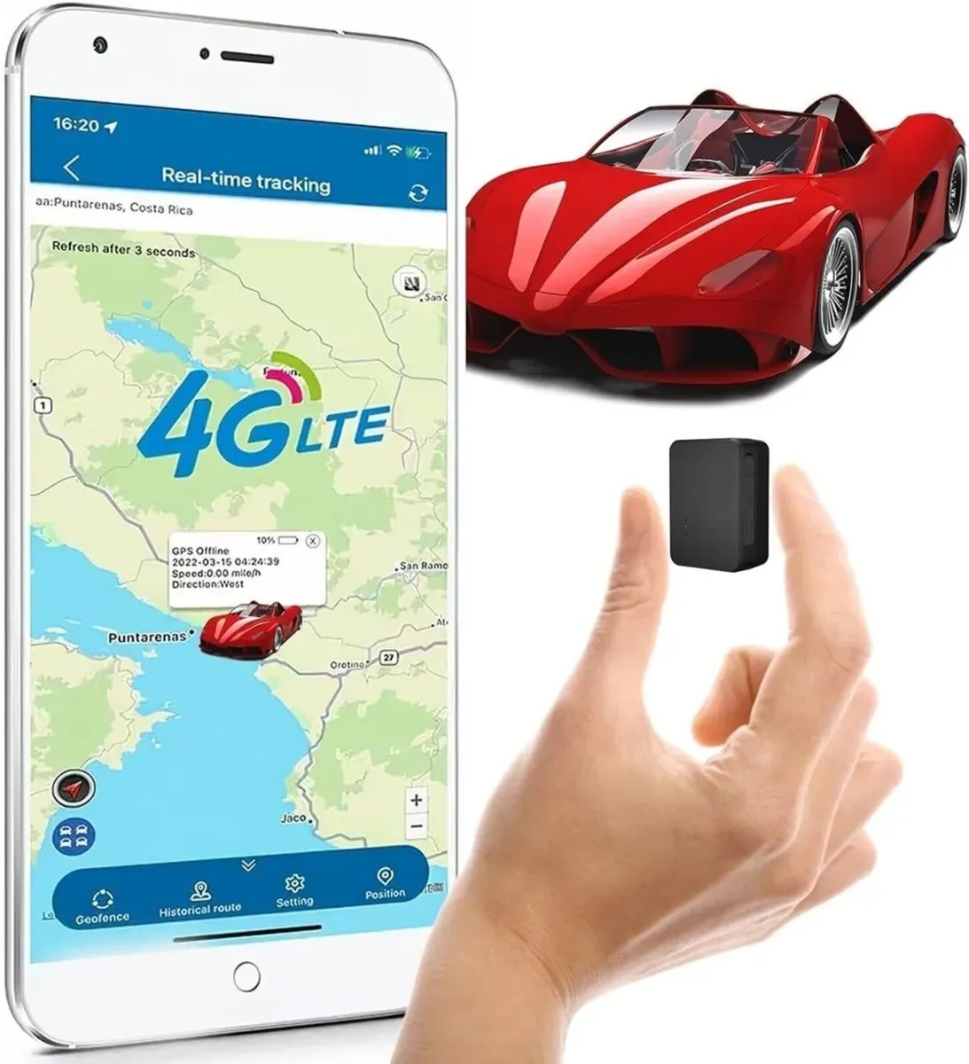 4G Car Tracker Mini GPS Real Time with SIM - Image 1