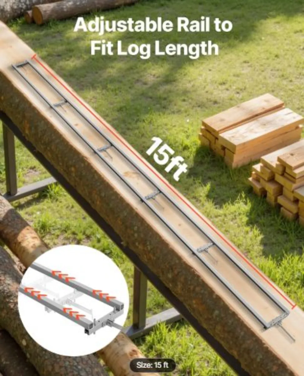 Rail Mill Guide System, 4.57 m 6 Crossbar Chainsaw - Image 3