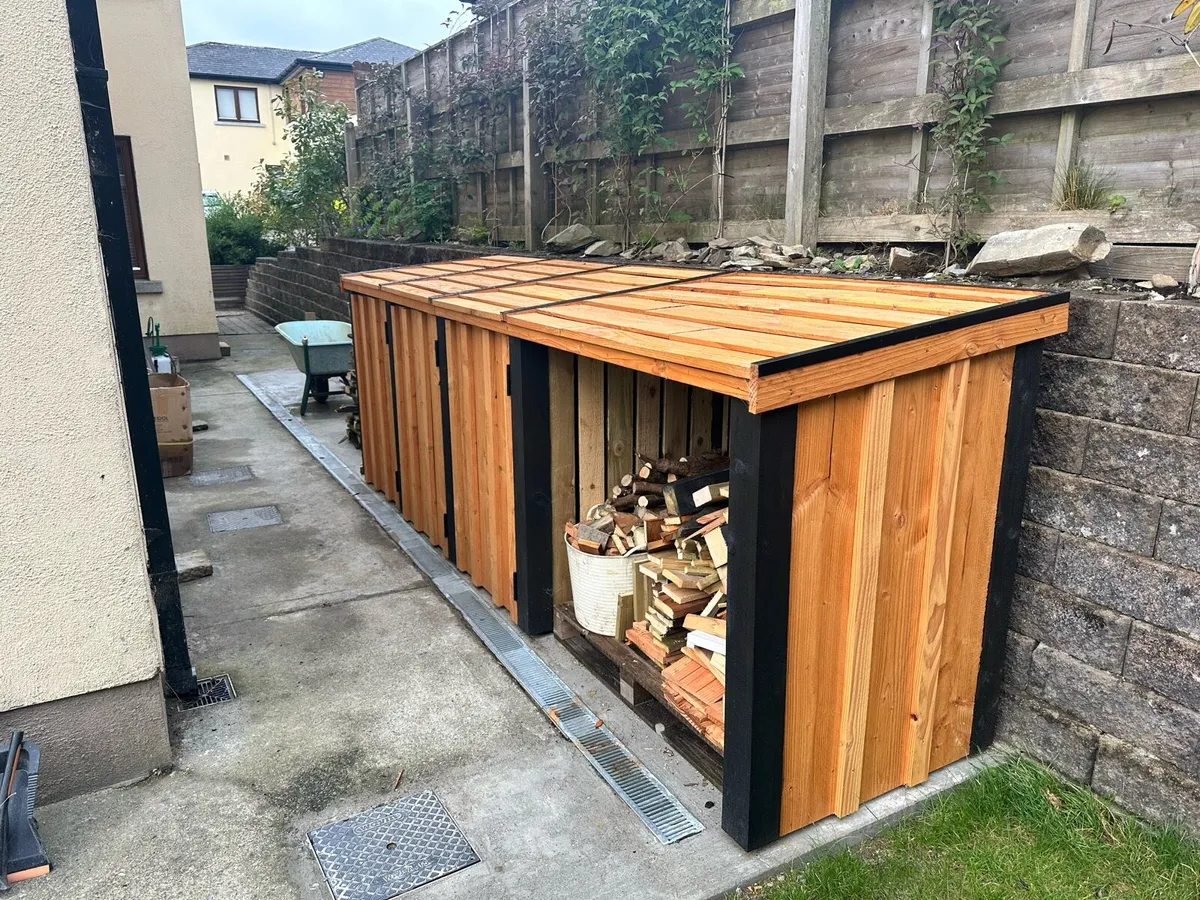 Bin/wood storage, garden fencing, garden room/shed - Image 2