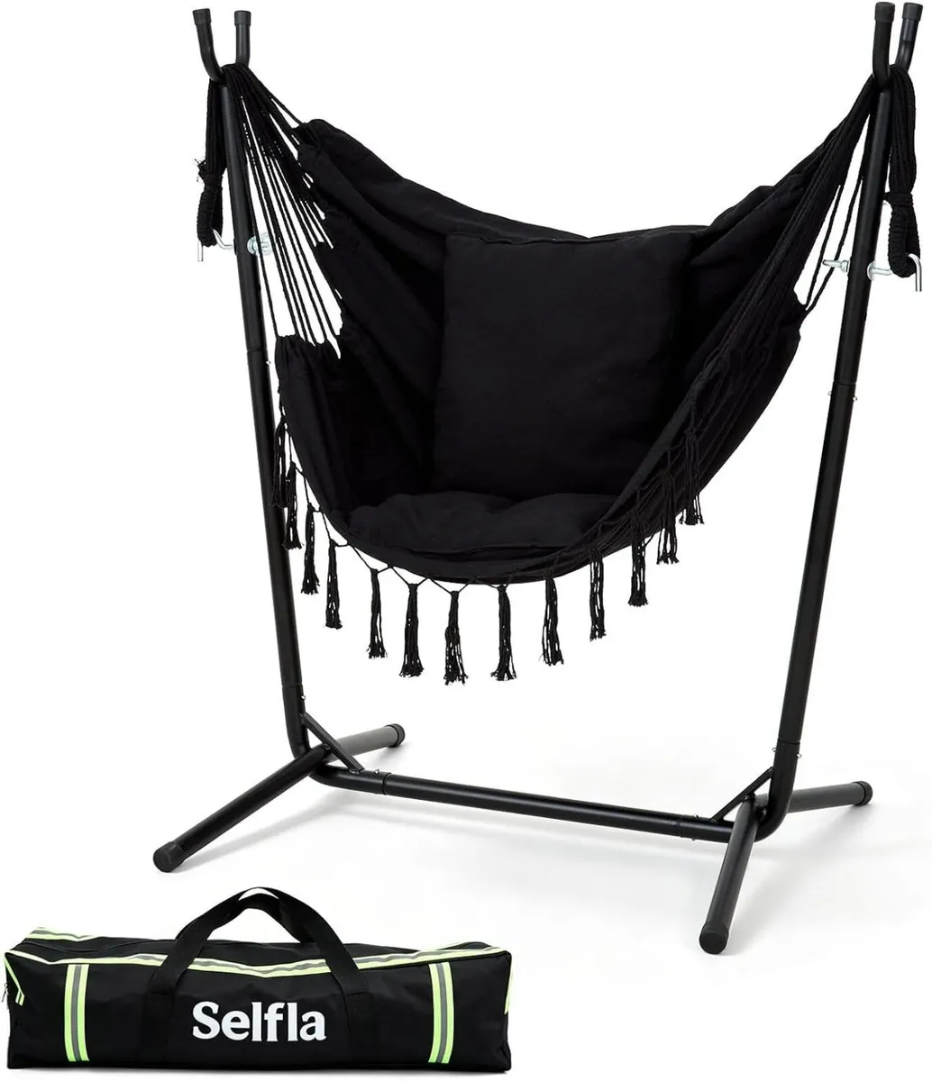 Portable Hammock with Stand Travel Chair - Image 1