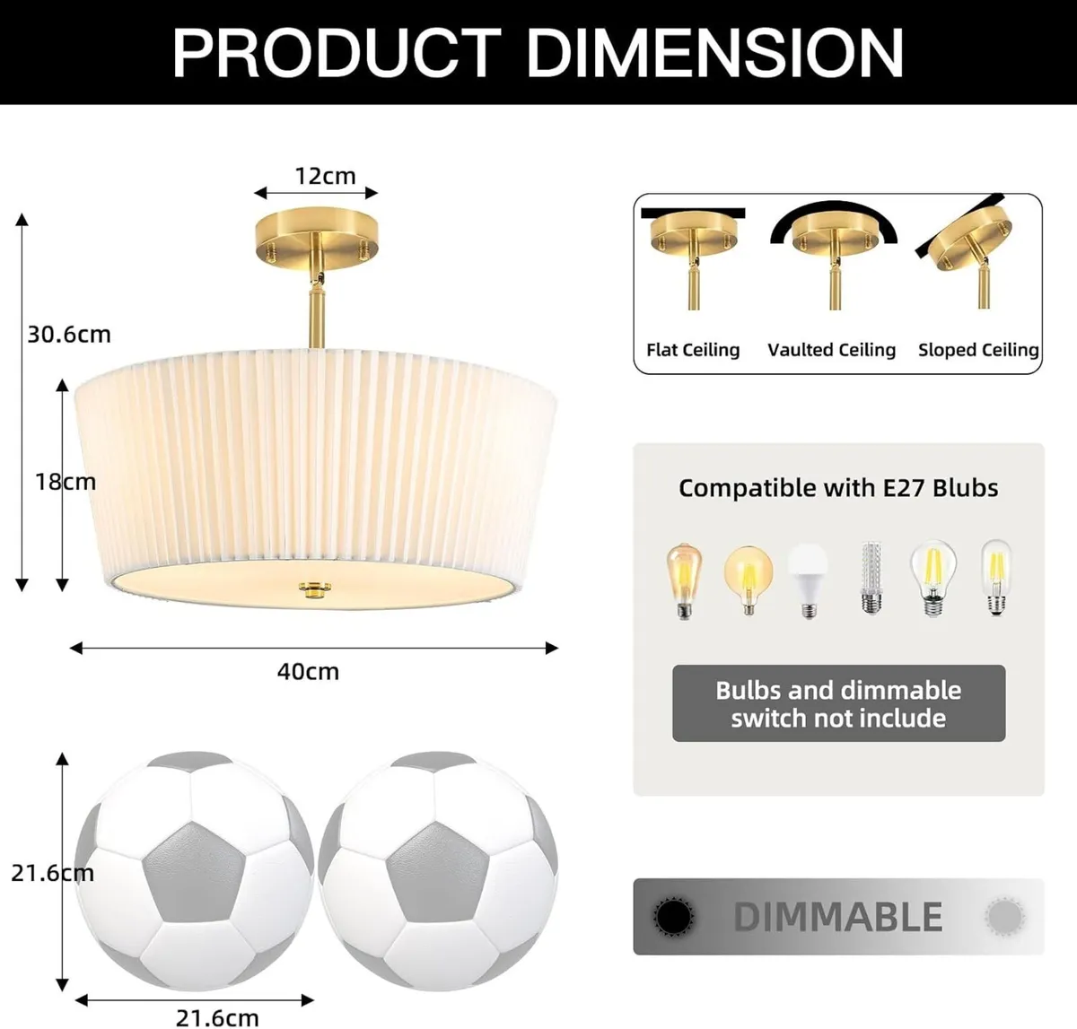 Ceiling Light Living Room Bedroom Lights - Image 2