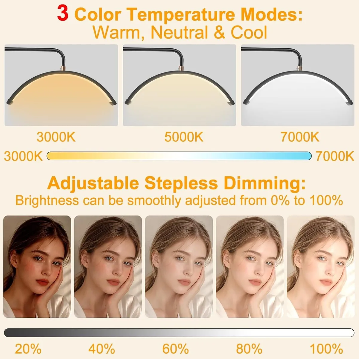 Half Moon Light Height-Adjustable Lash for Eyelash - Image 4