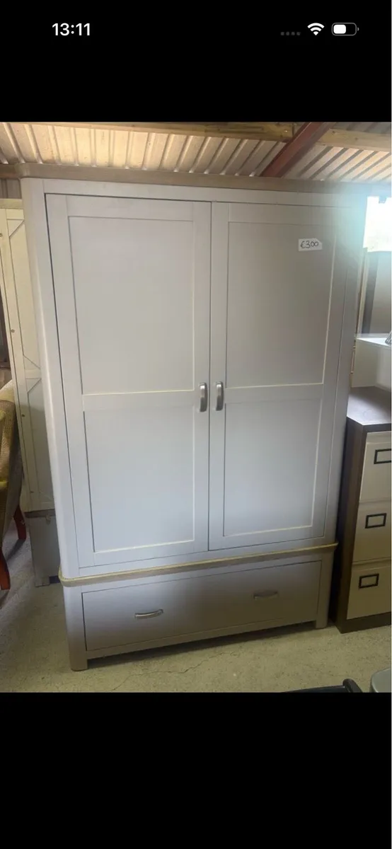Large grey wardrobe - Image 1