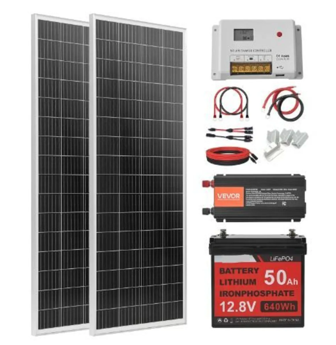 200W 12V Complete Solar Power Kit - Image 4