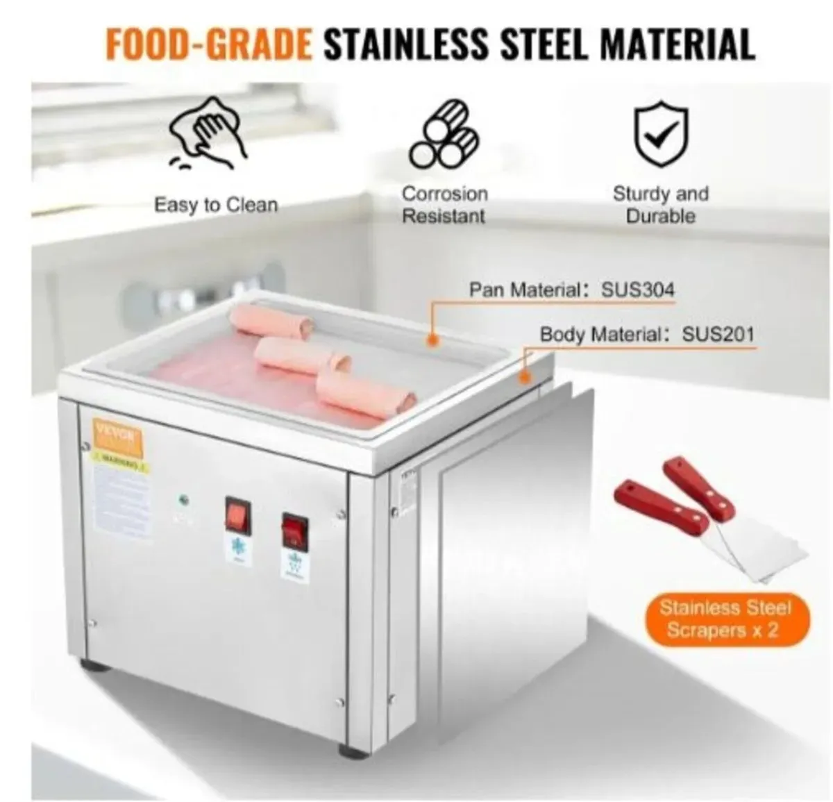 Fried Ice Cream Machine Frozen Yogurt Maker - Image 1