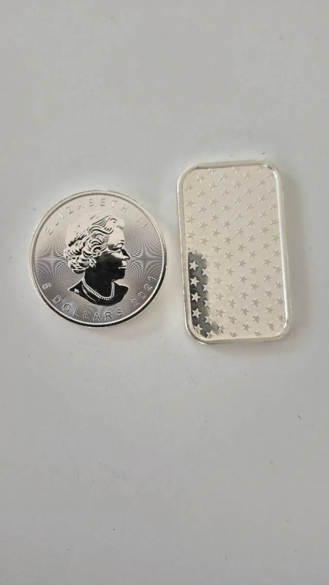 1 oz silver coins and bars - Image 2