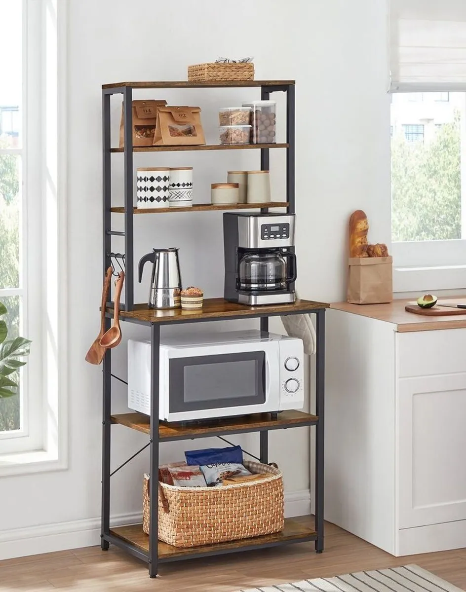 New Kitchen Bakers Rack Coffee Bar - FREE POST - Image 2