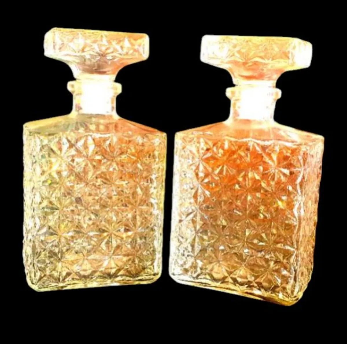 Vintage French Glass Decanters - Image 1