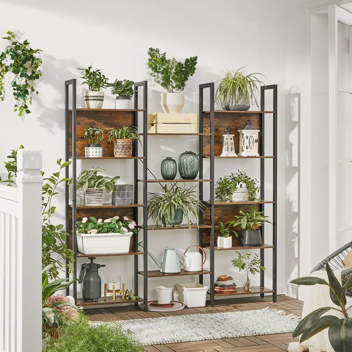 New Bookcase 14 Shelves (Brown or Greige) FREE P&P - Image 2