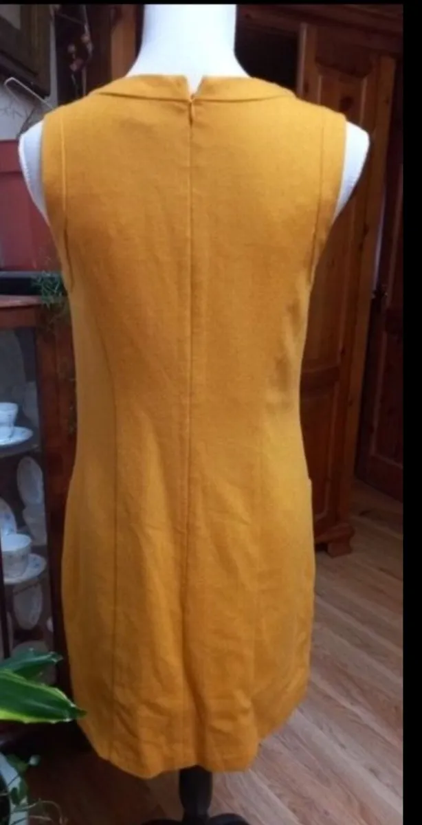 Oasis vintage mustard coloured dress, beautiful qu - Image 2