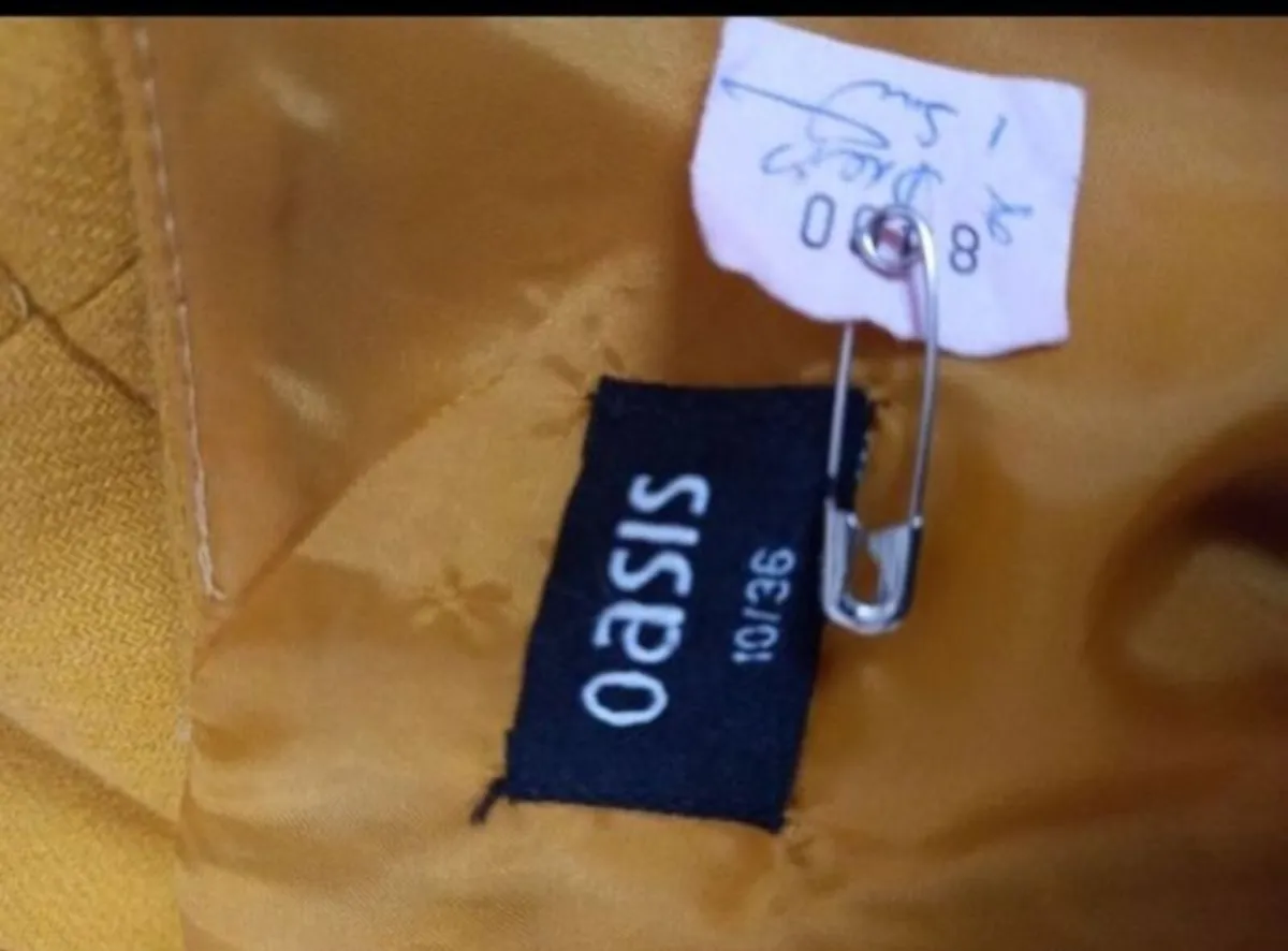 Oasis vintage mustard coloured dress, beautiful qu - Image 3