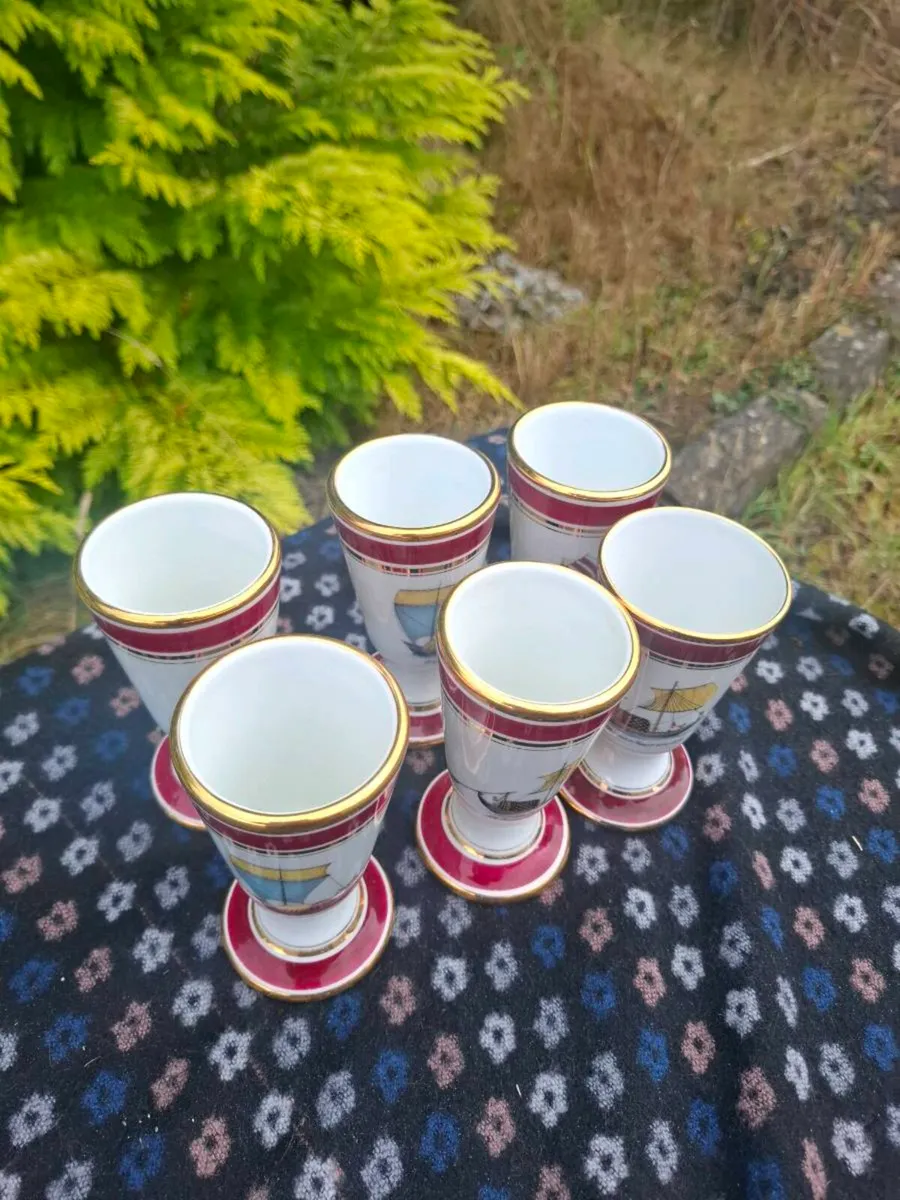 6 porcelain of paris cups - Image 2