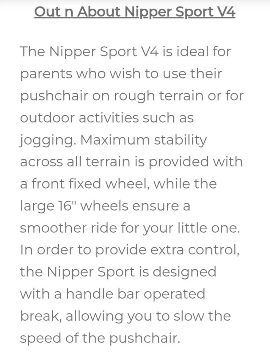 Out n about Nipper Sport V4 - Image 2