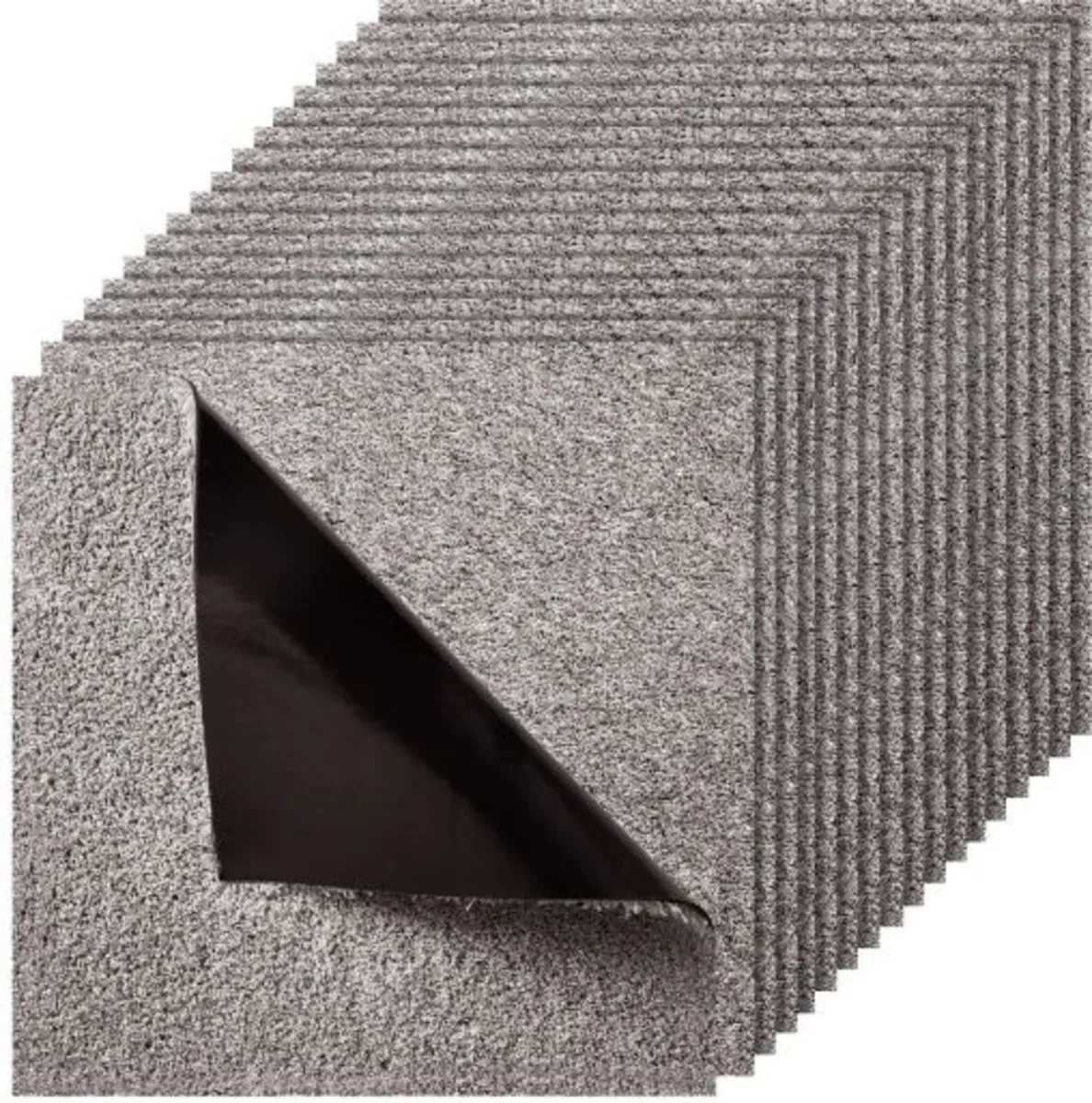 Carpet Tiles 457x457 mm, 10 Pack Carpet Square Rug - Image 1