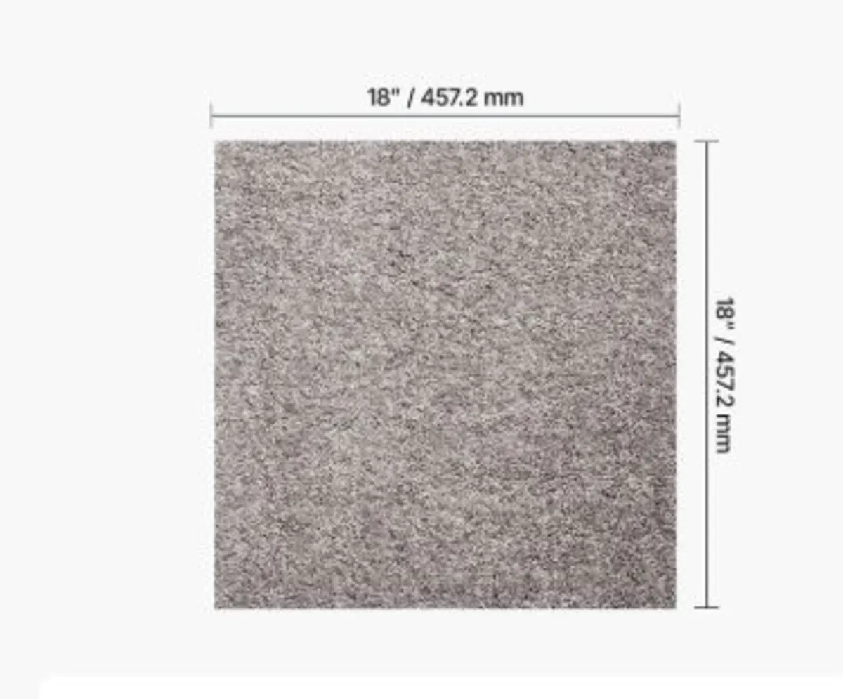 Carpet Tiles 457x457 mm, 10 Pack Carpet Square Rug - Image 4