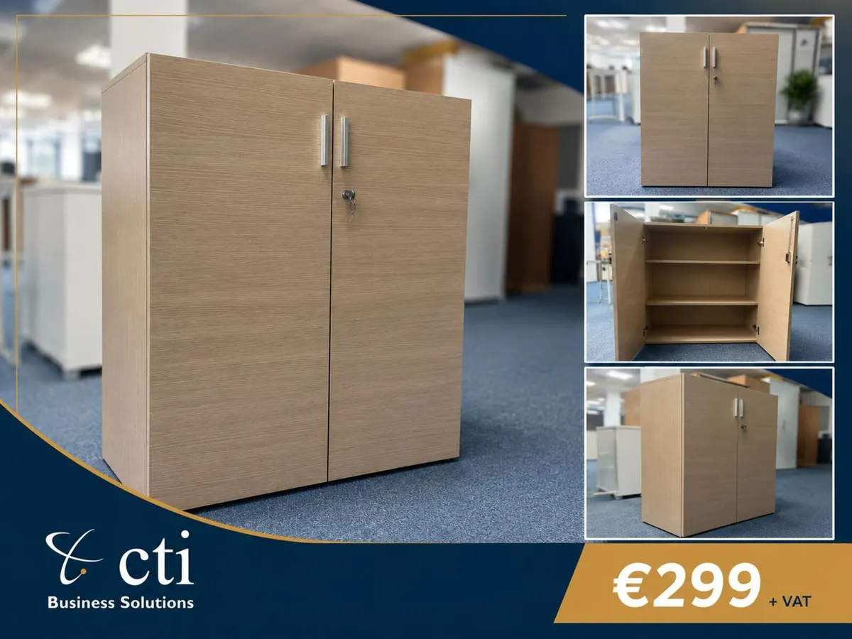 NEW Light Beech Storage Cabinets - Image 1