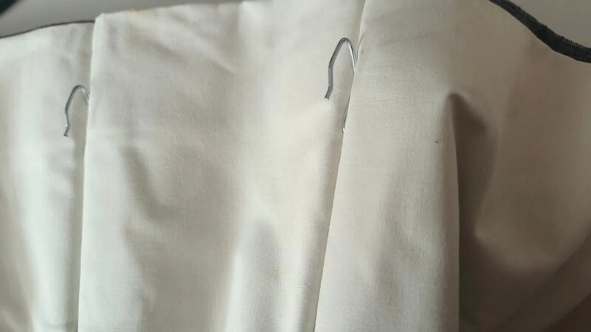 Handmade Grey Black Out Curtains - Image 4