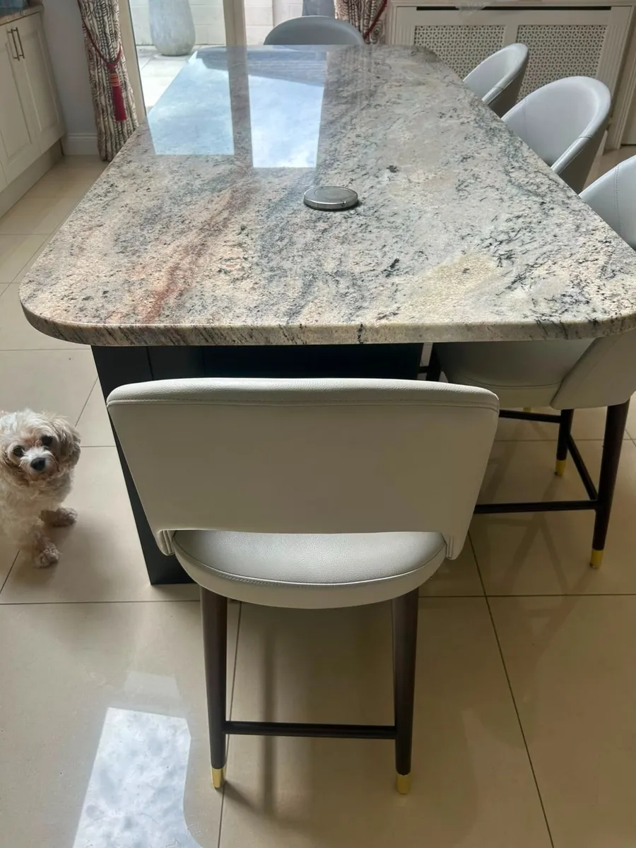 Custom Zola Leather Bar Stools – Set of 5 - Image 2