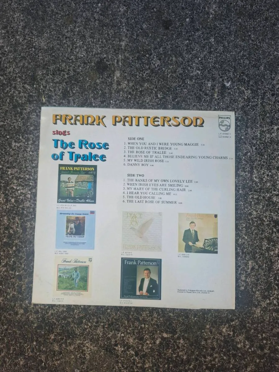 Frank Patterson vinyl lp - Image 2