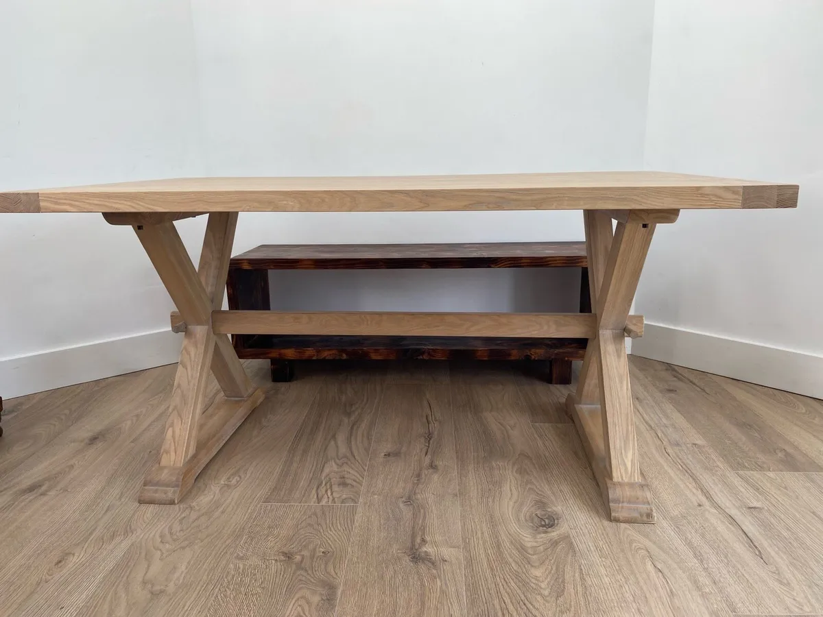 Solid oak table - Image 3
