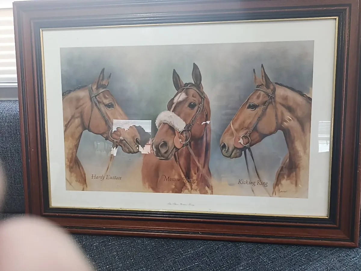 The Three Winter Kings" Framed Horse Racing Print - Image 2