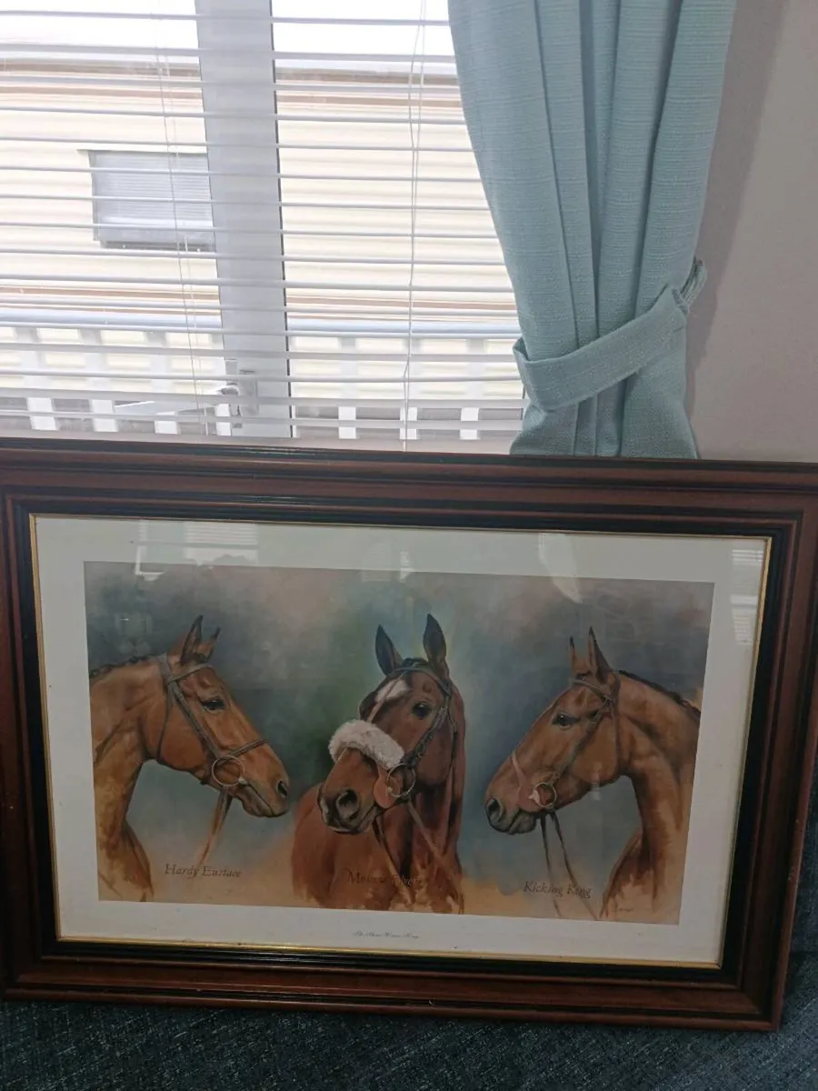 The Three Winter Kings" Framed Horse Racing Print - Image 3