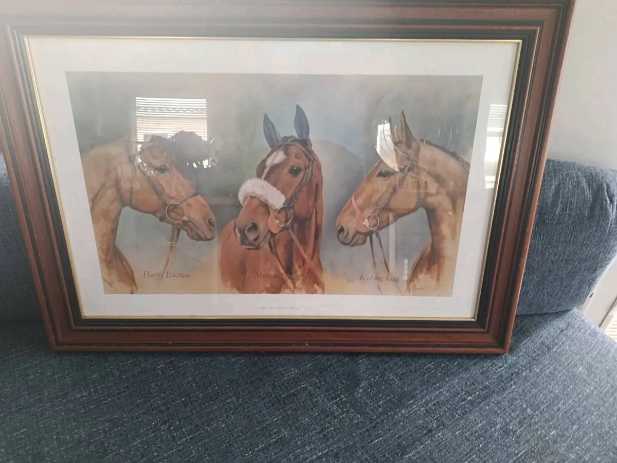 The Three Winter Kings" Framed Horse Racing Print - Image 4
