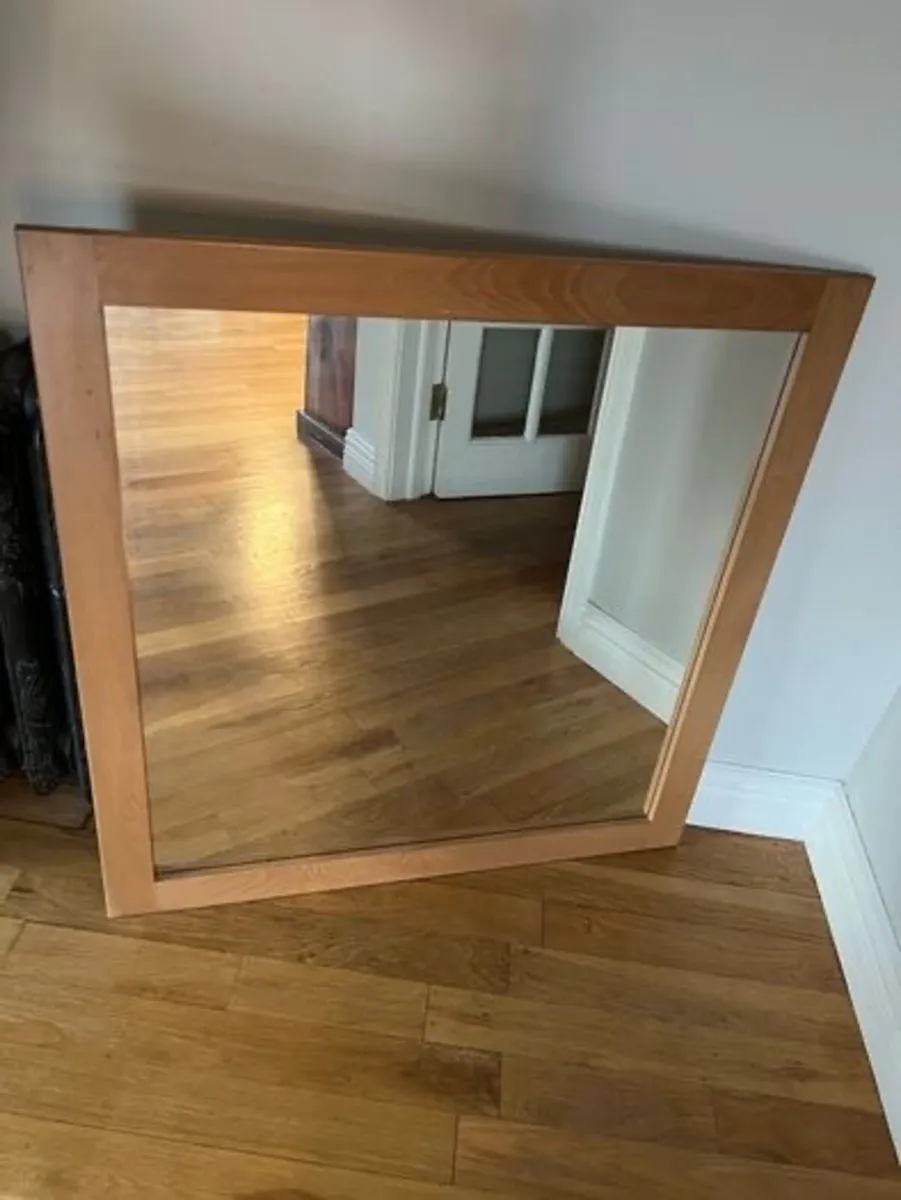 LARGE WOODEN-FRAME MIRROR - Image 2