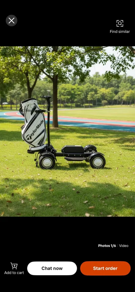 Tourer Stand and Ho Golf cart