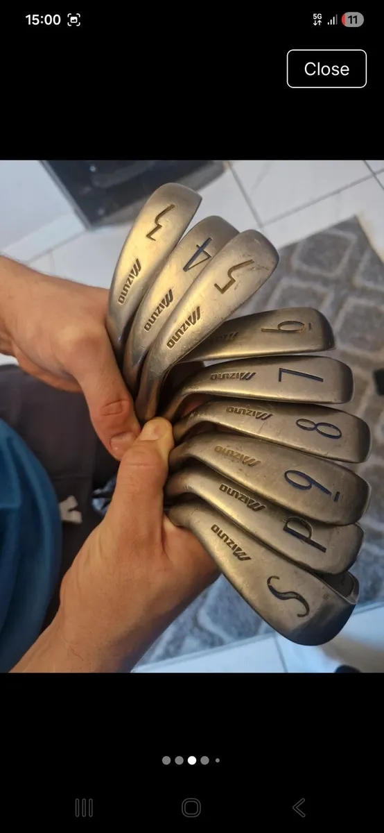Gold clubs and bag - Image 4
