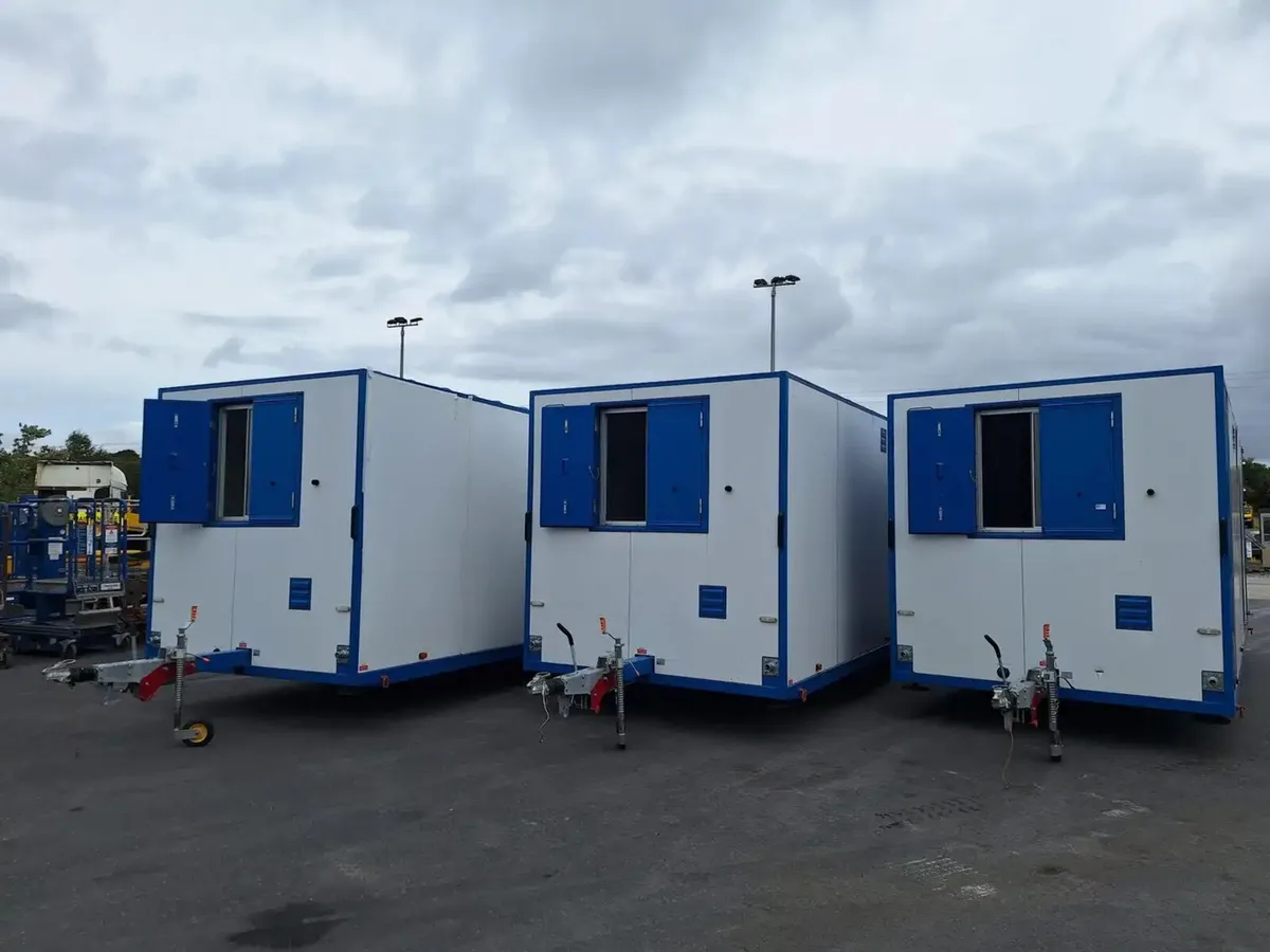 3 x 2021  Mobile Site Cabin Trailers For Auction - Image 1