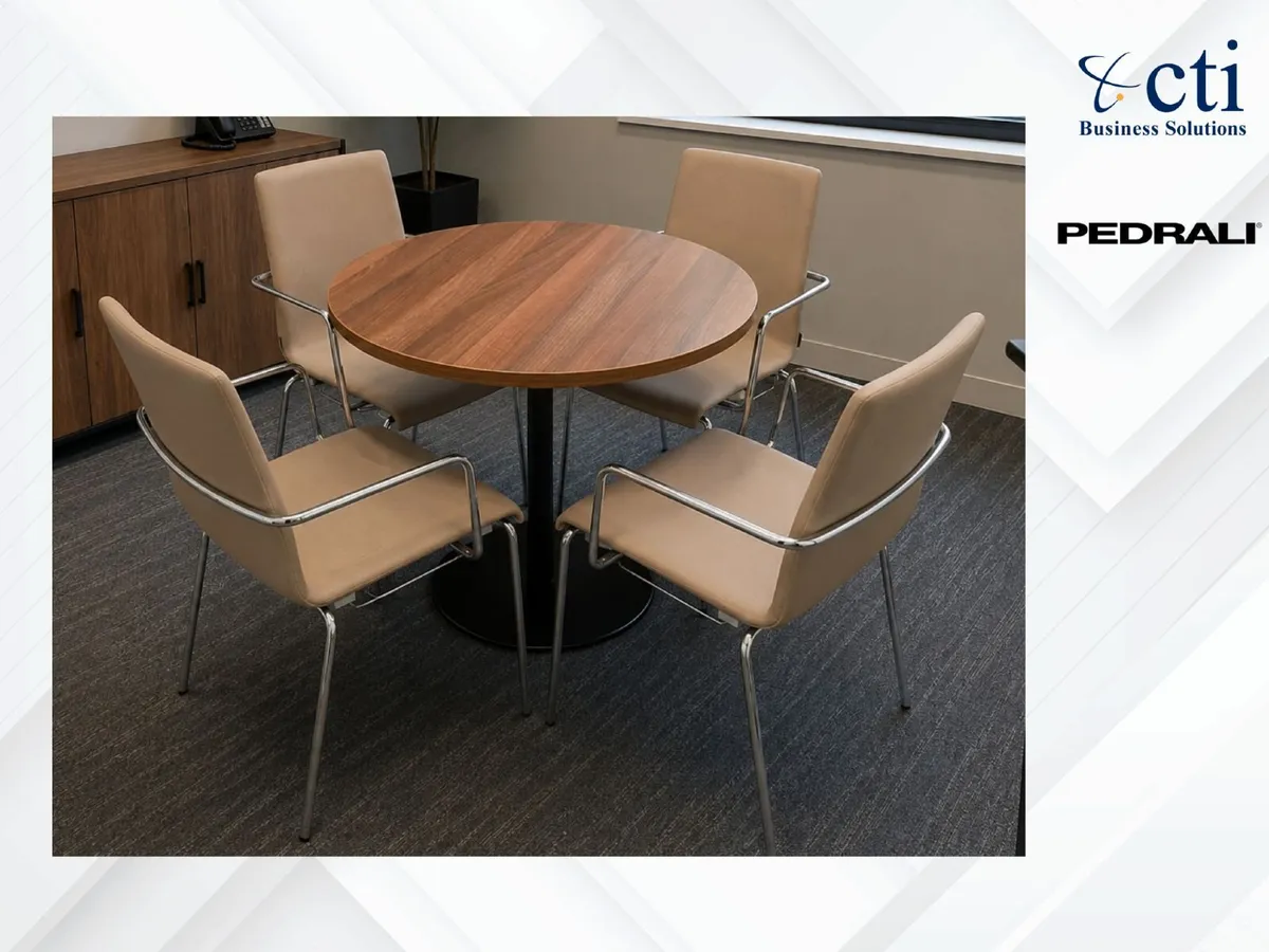 8 X Pedrali Round Tables - Grade A - Image 1