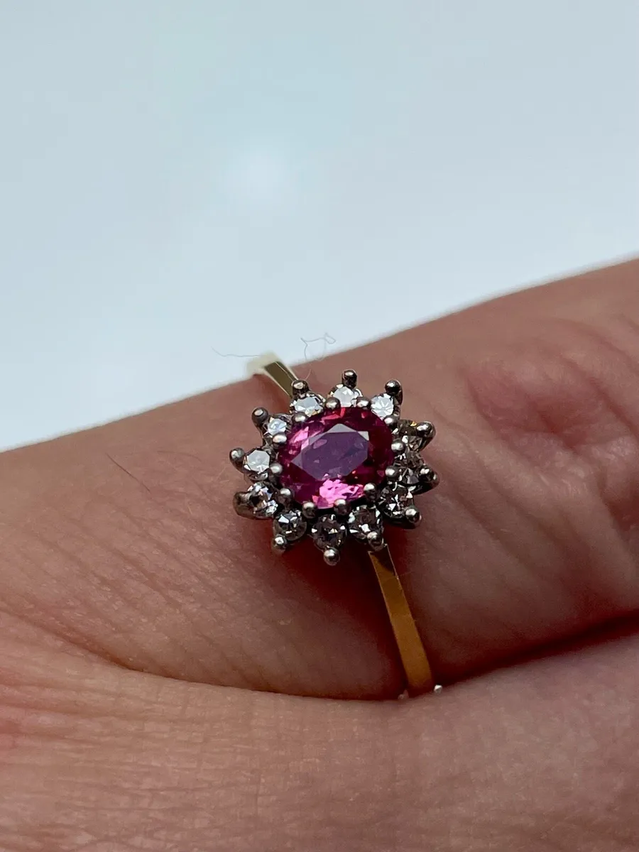 18 Carat Gold, Ruby and Diamond Ring - Image 1