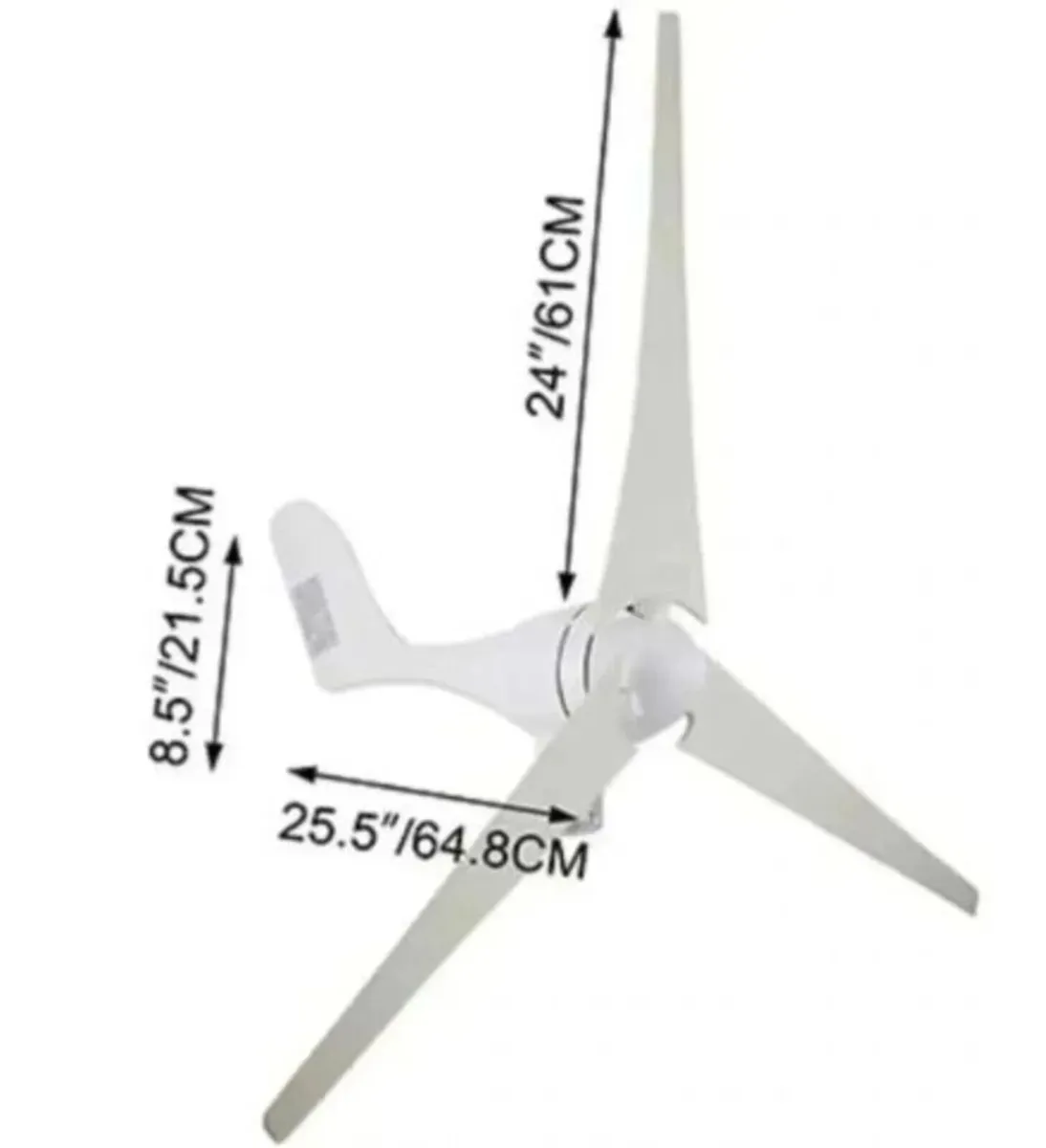 Wind Turbine Generator 300W 12V Power - Image 2