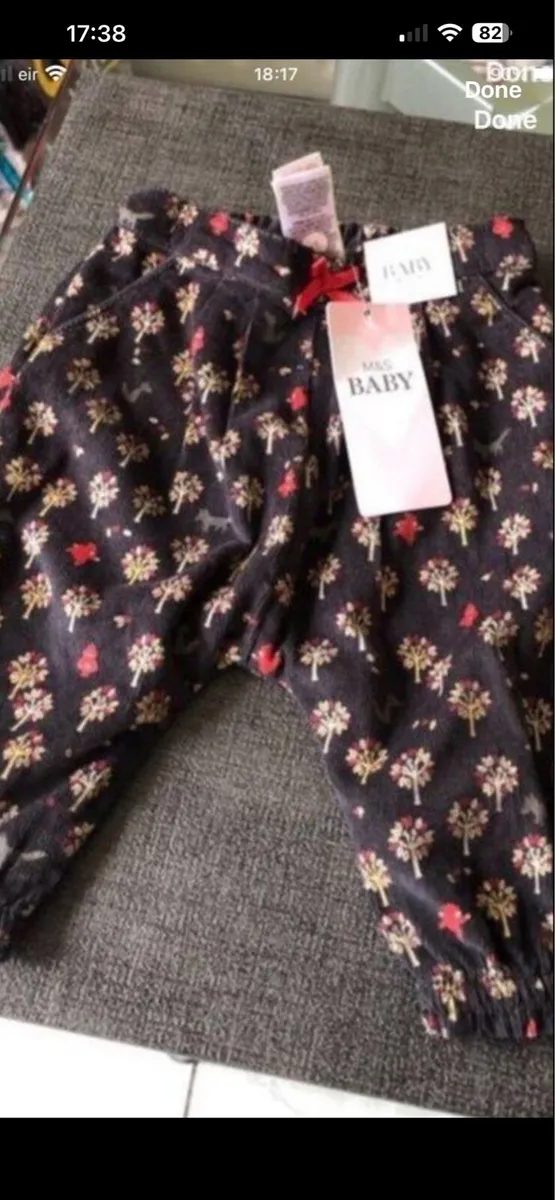 Girls BNWT trousers 3/6 mths €5 - Image 1