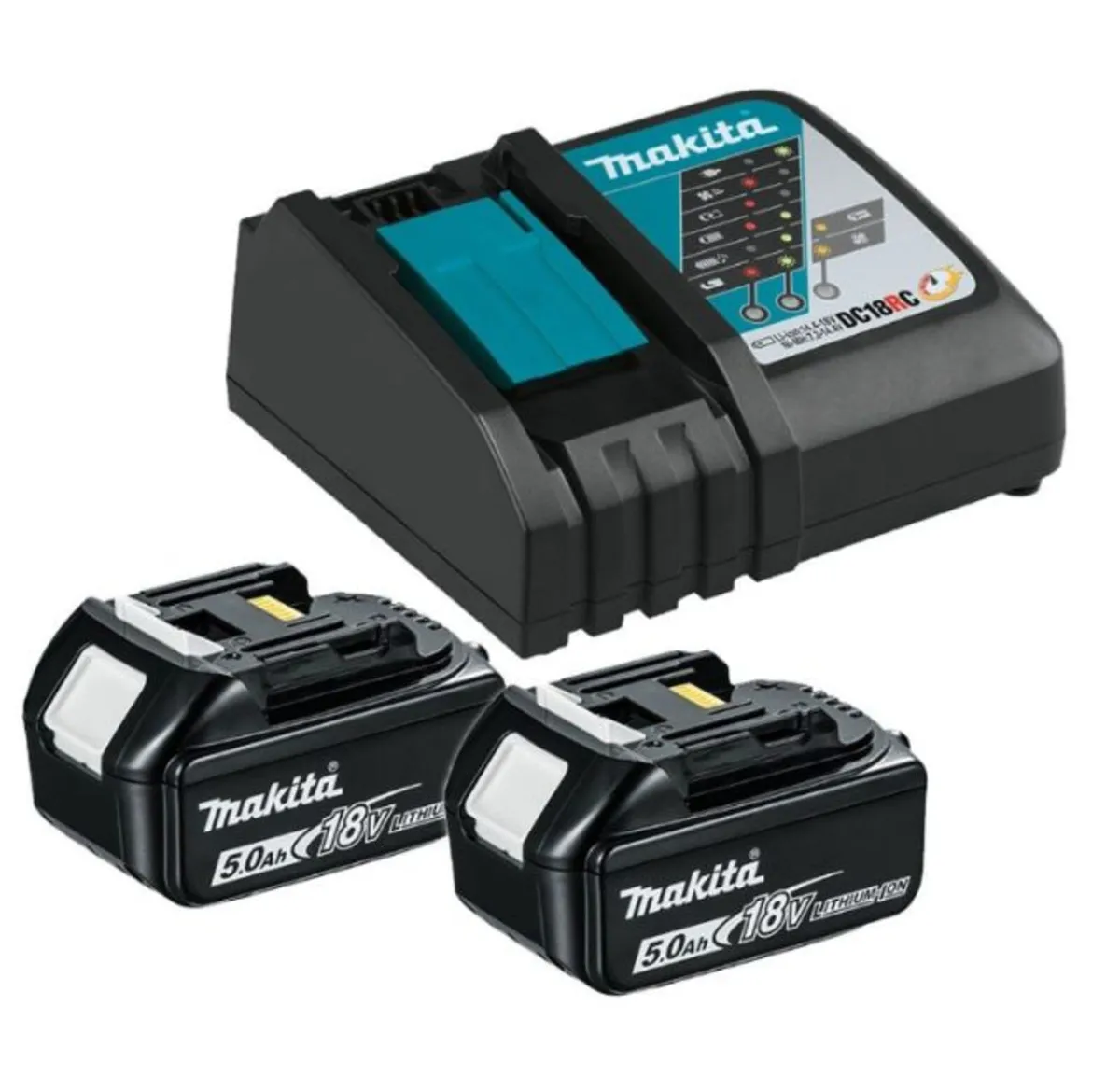 Makita 18v 5ah Battery & Charger Set Bl1850 DC18RC