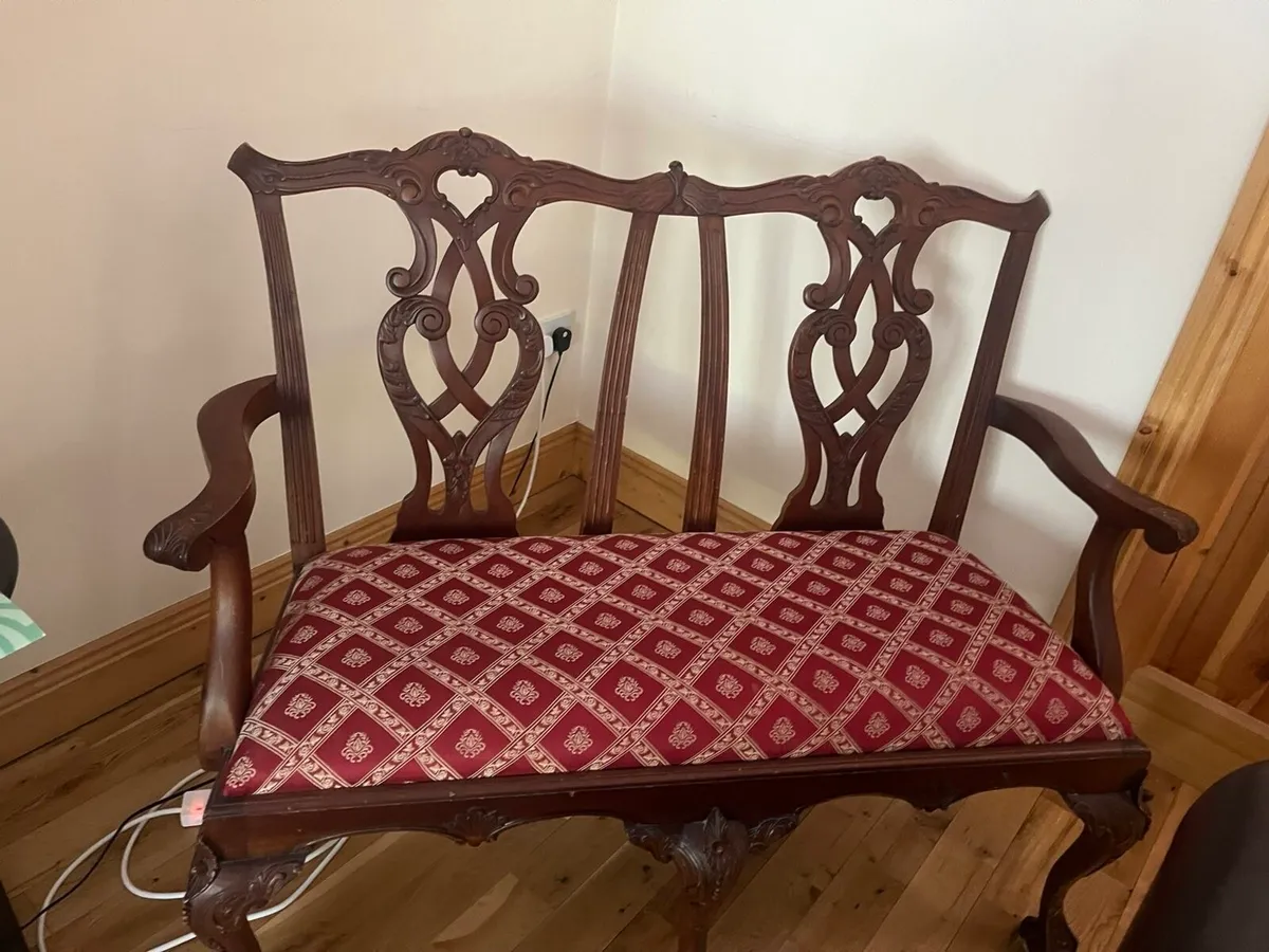 Upholstered 2 Person Chair - Image 3