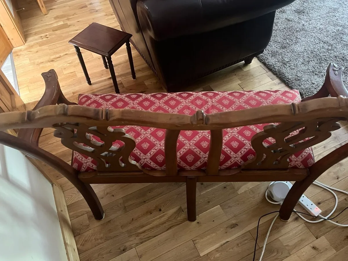 Upholstered 2 Person Chair - Image 4