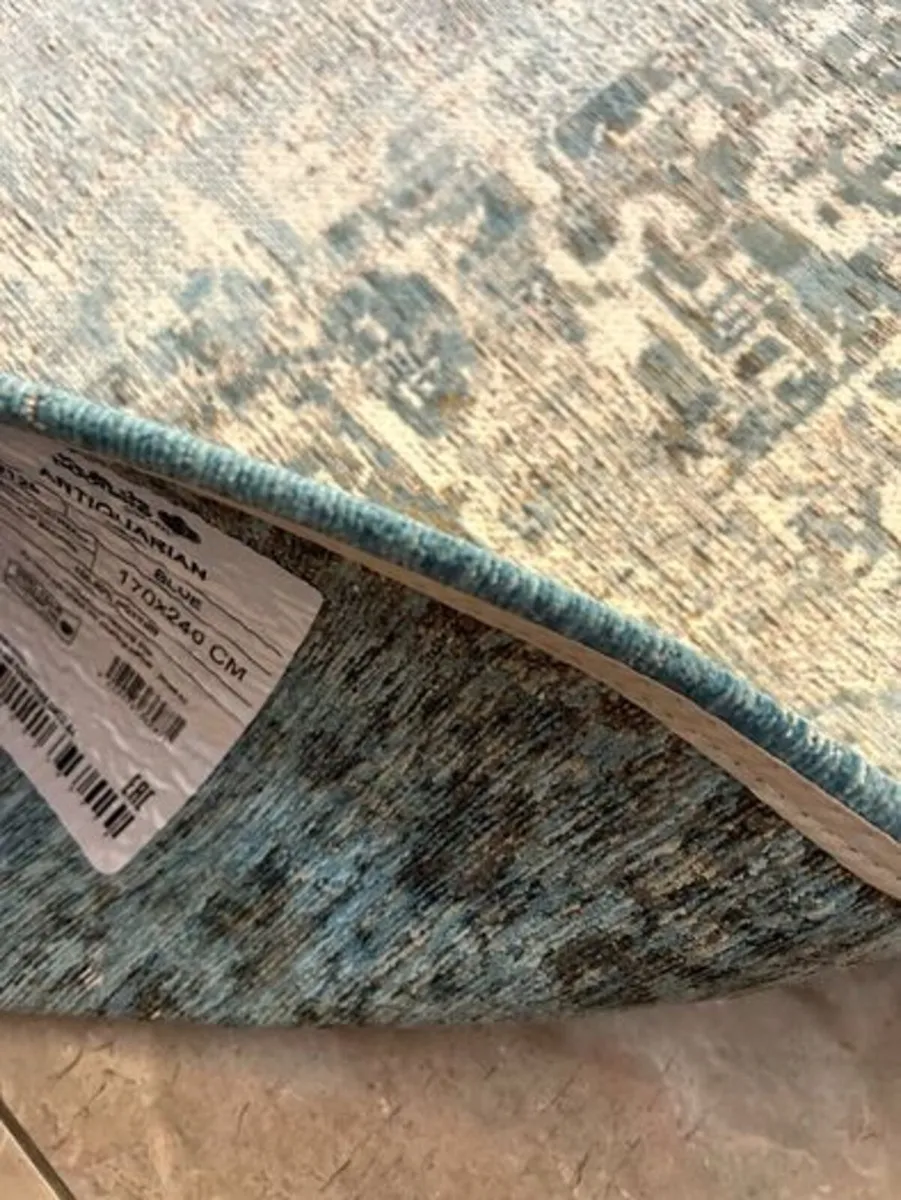 Louis De Poortere Rug 170x240cm Blue Brand New - Image 2