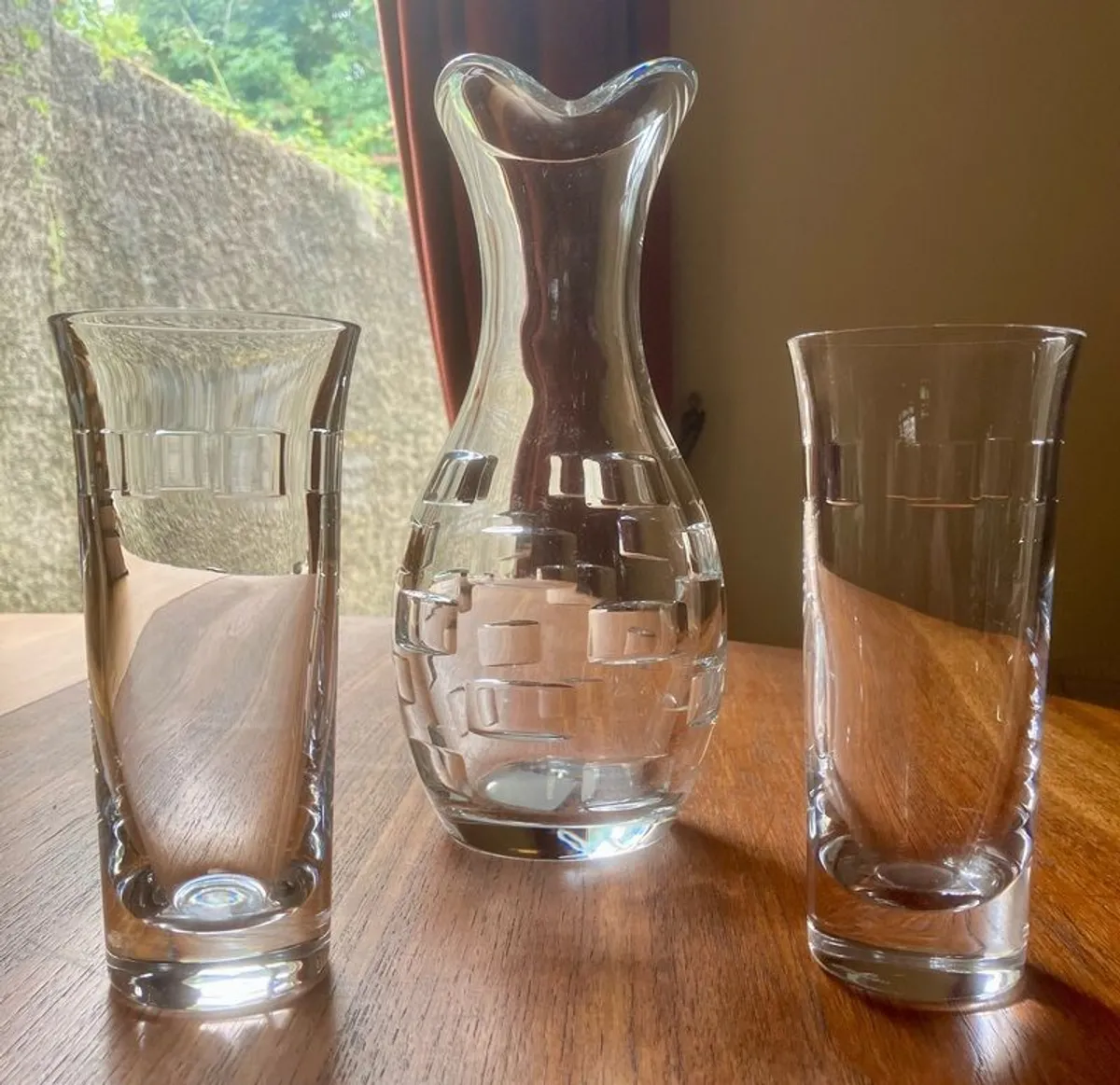John Rocha Waterford Crystal Geo Decanter & Glasses - Image 3