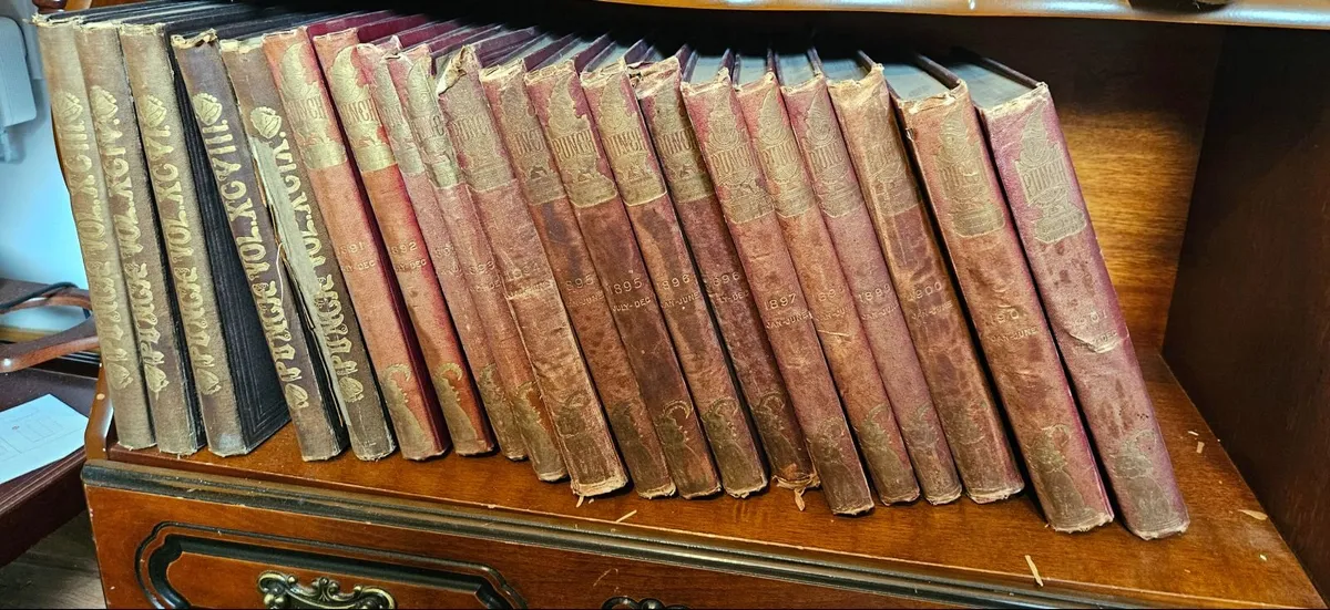 Antique bound Punch Volumes x 20 - Image 1