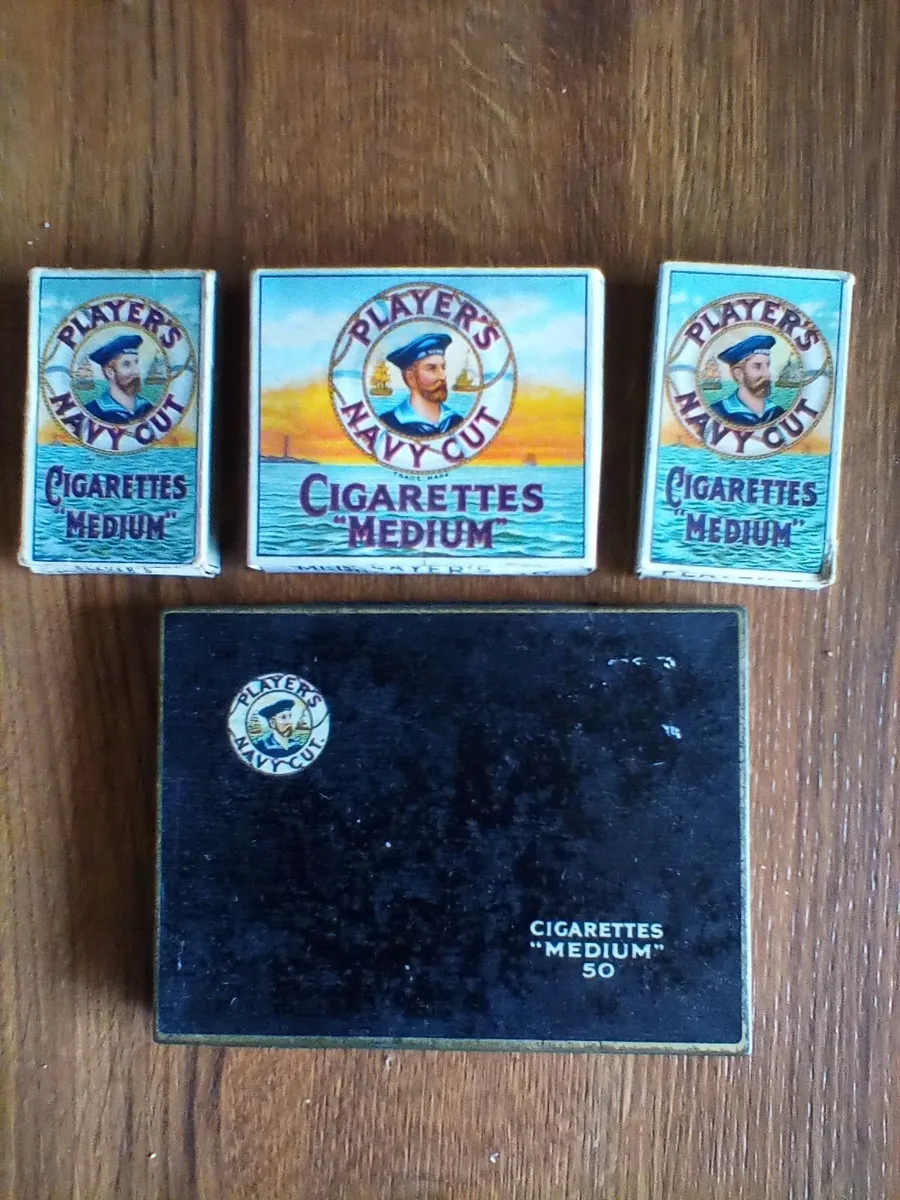 Vintage tin and packets