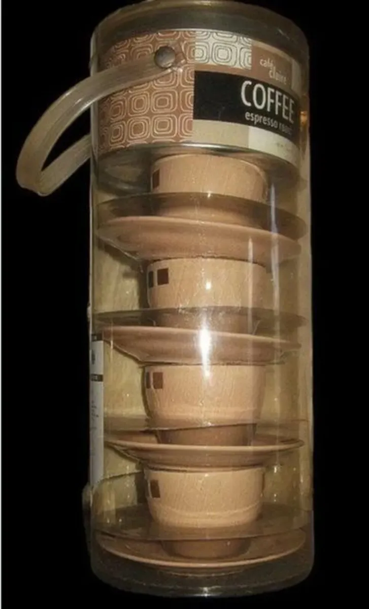 Harrods Café Claire Espresso 8-Piece Set BNIB - Image 4