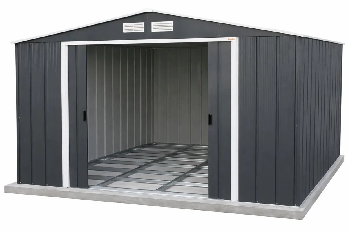 🏡 10x8 DURAMAX ECO STEEL GARDEN SHED – IN STOCK - Image 3