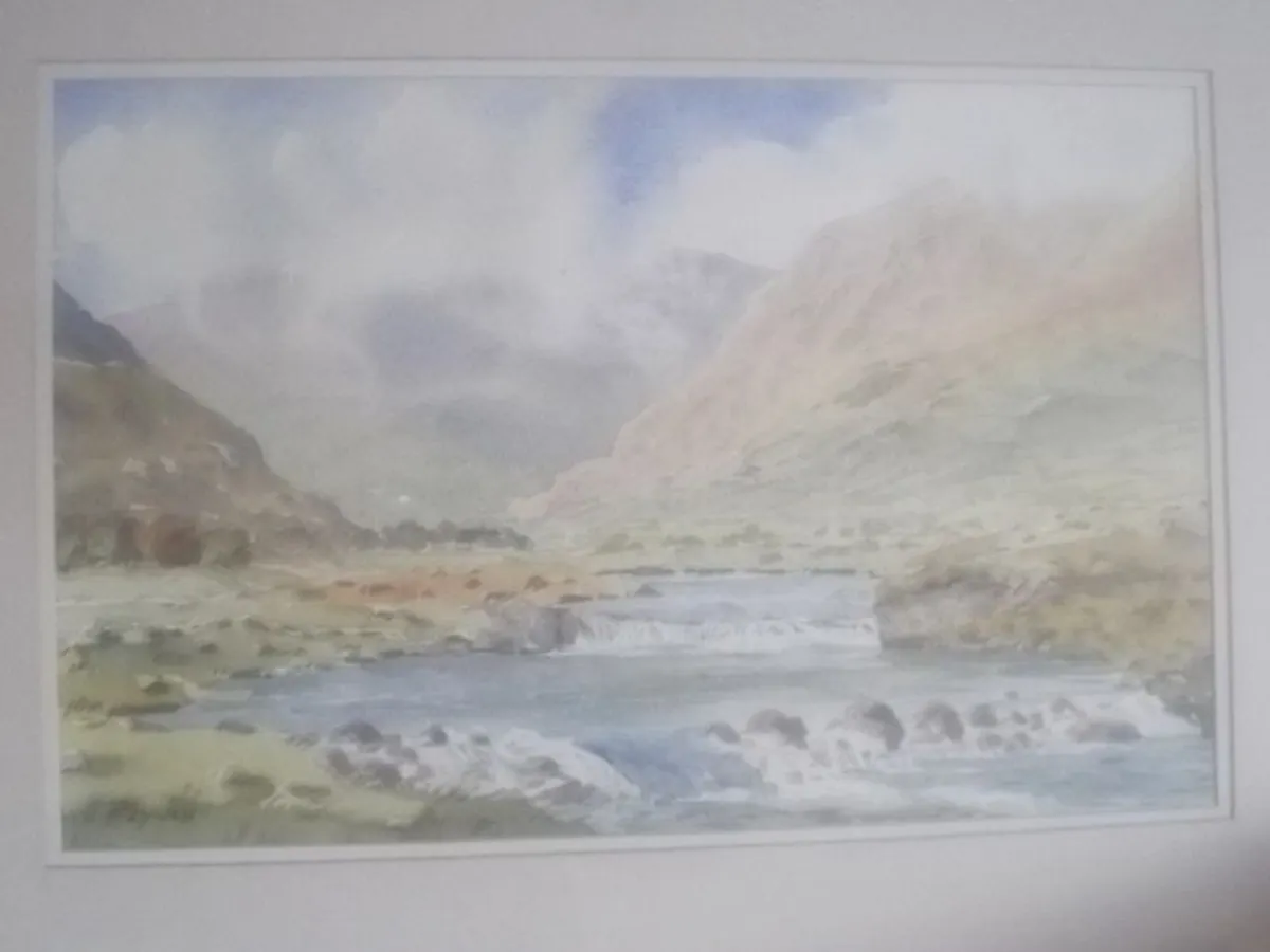 a lovely large  water colour painting of connemara by dublin artist tony lynch - Image 3