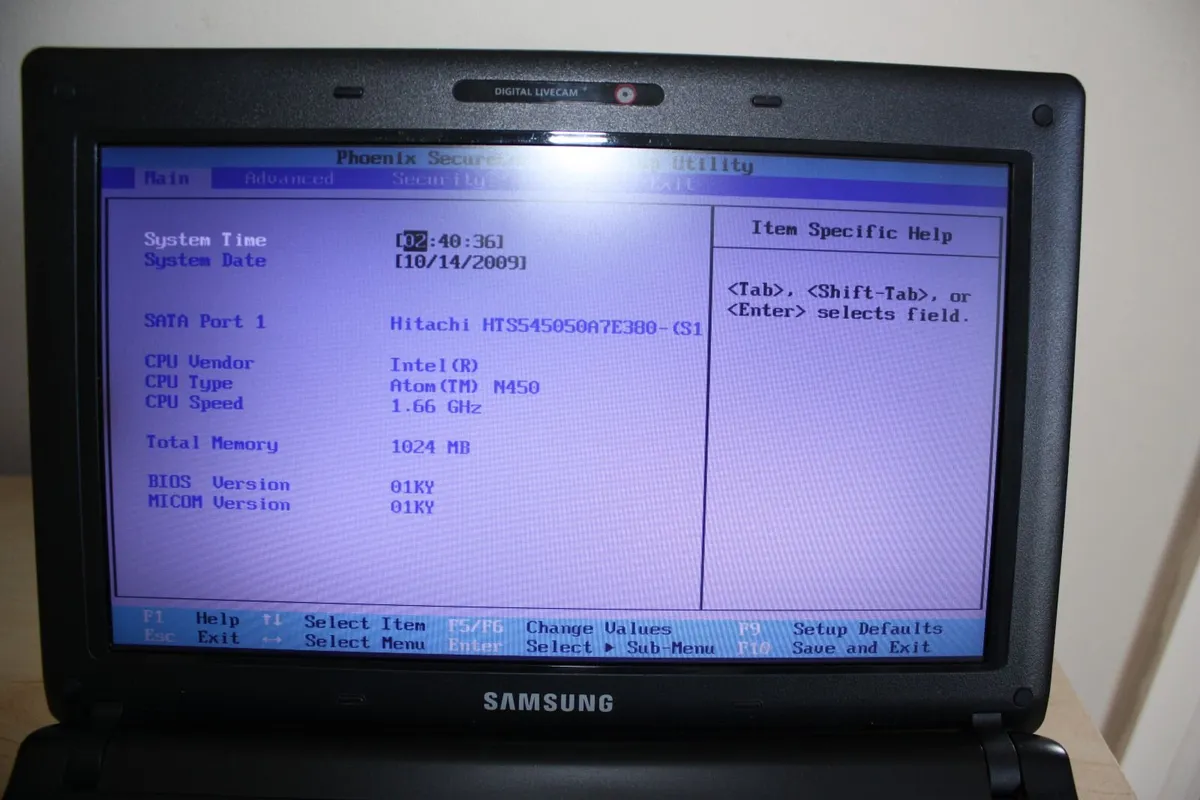 Samsung N150 Plus Netbook 500GB HDD Charger & Bag - Image 4